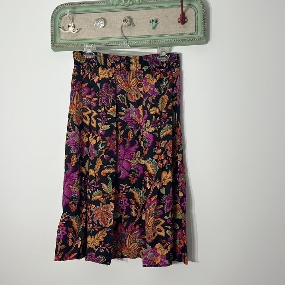 Norton McNaughton classic floral midi skirt women’s size 10 / medium - Picture 4 of 5
